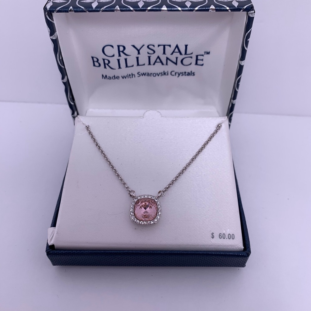 New‼️Cristal Brilliance Set of necklace+earrings - Picture 2 of 7